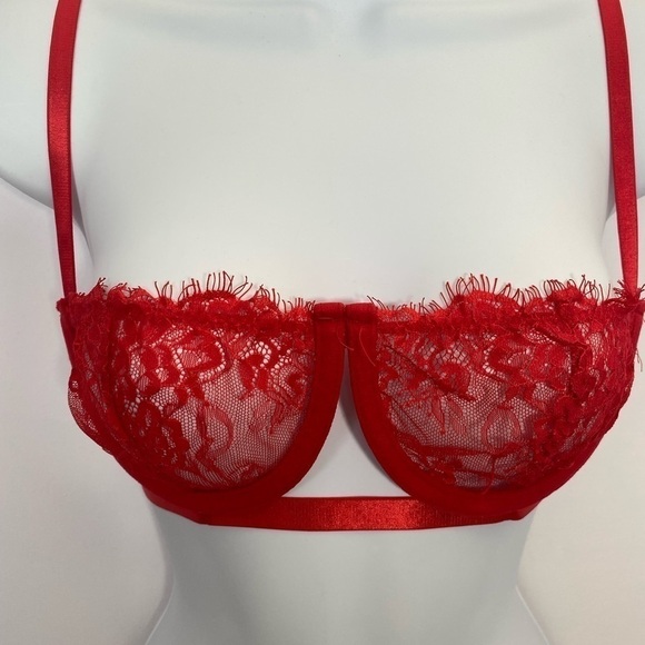 SheIn Women's 2 Pc Sexy Lace Strap Bralette Bra and Panty Lingerie Set Push Up - Picture 3 of 10